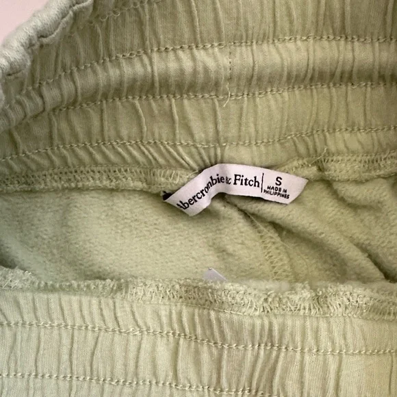 Abercrombie high waist lime wide leg sweat pants - Picture 4 of 7